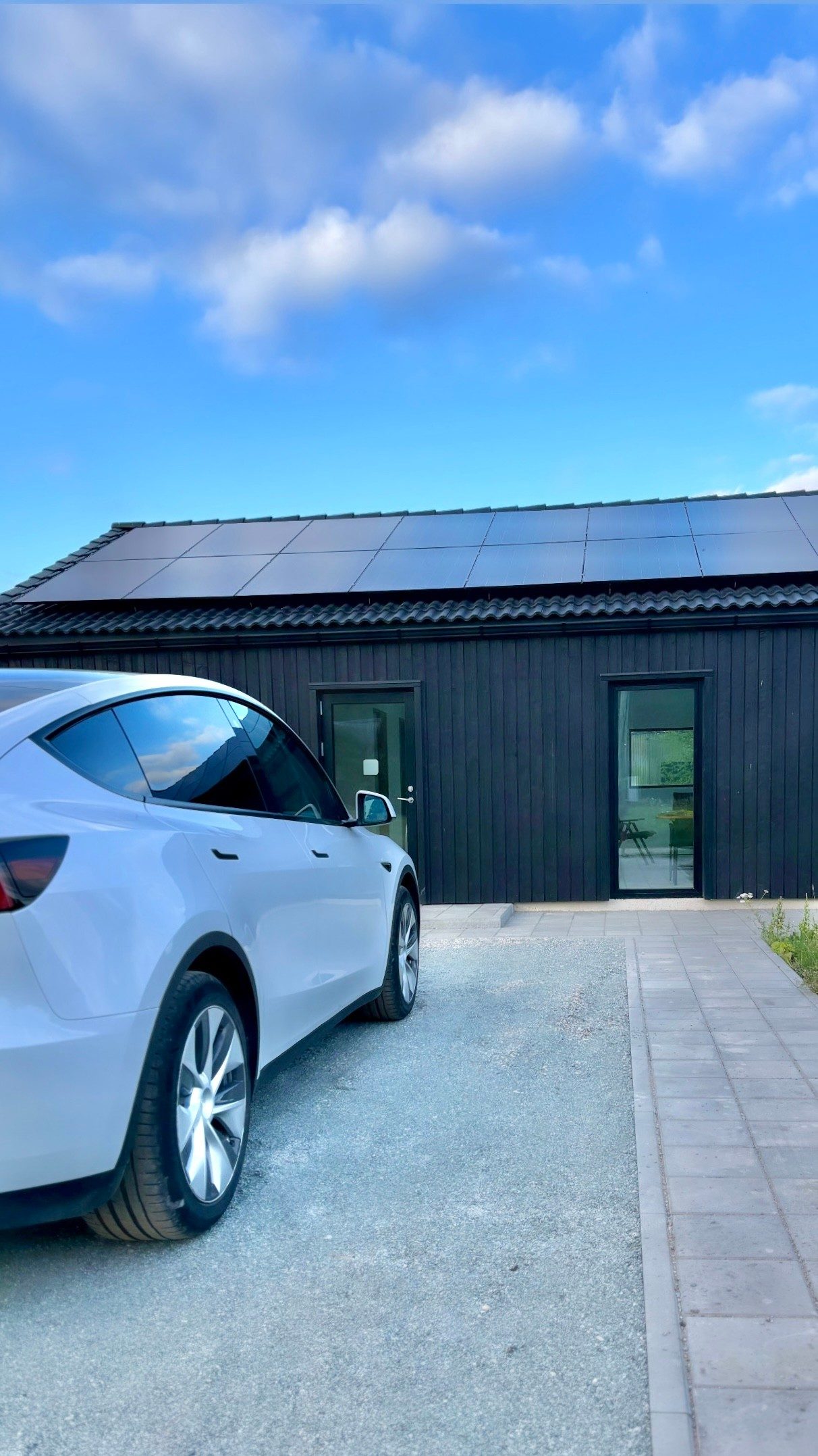 Als 70 with solar panels — Entrance