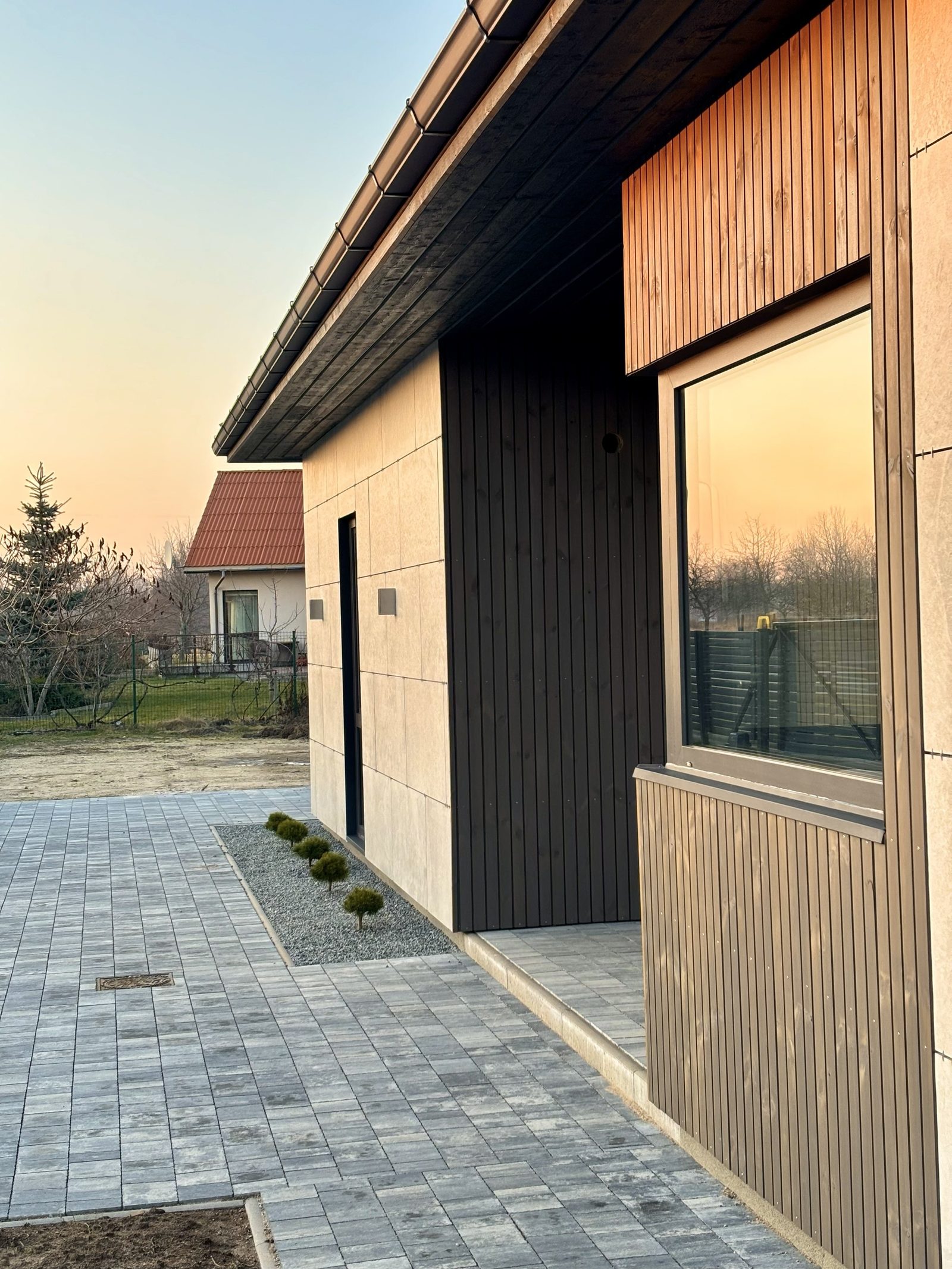 Custom house with carport — Entrance